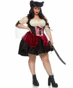 Tomfoolery Ladiesc Wicked Wench Ladies Plus Costume - Leg Avenue