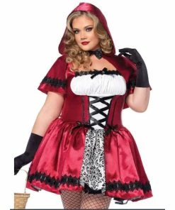 Tomfoolery Gothic Red Riding Hood Plus Size - Leg Avenue Ladiesc