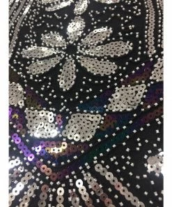 Tomfoolery Silver Screen Sequin Flapper Dress Ladiesc