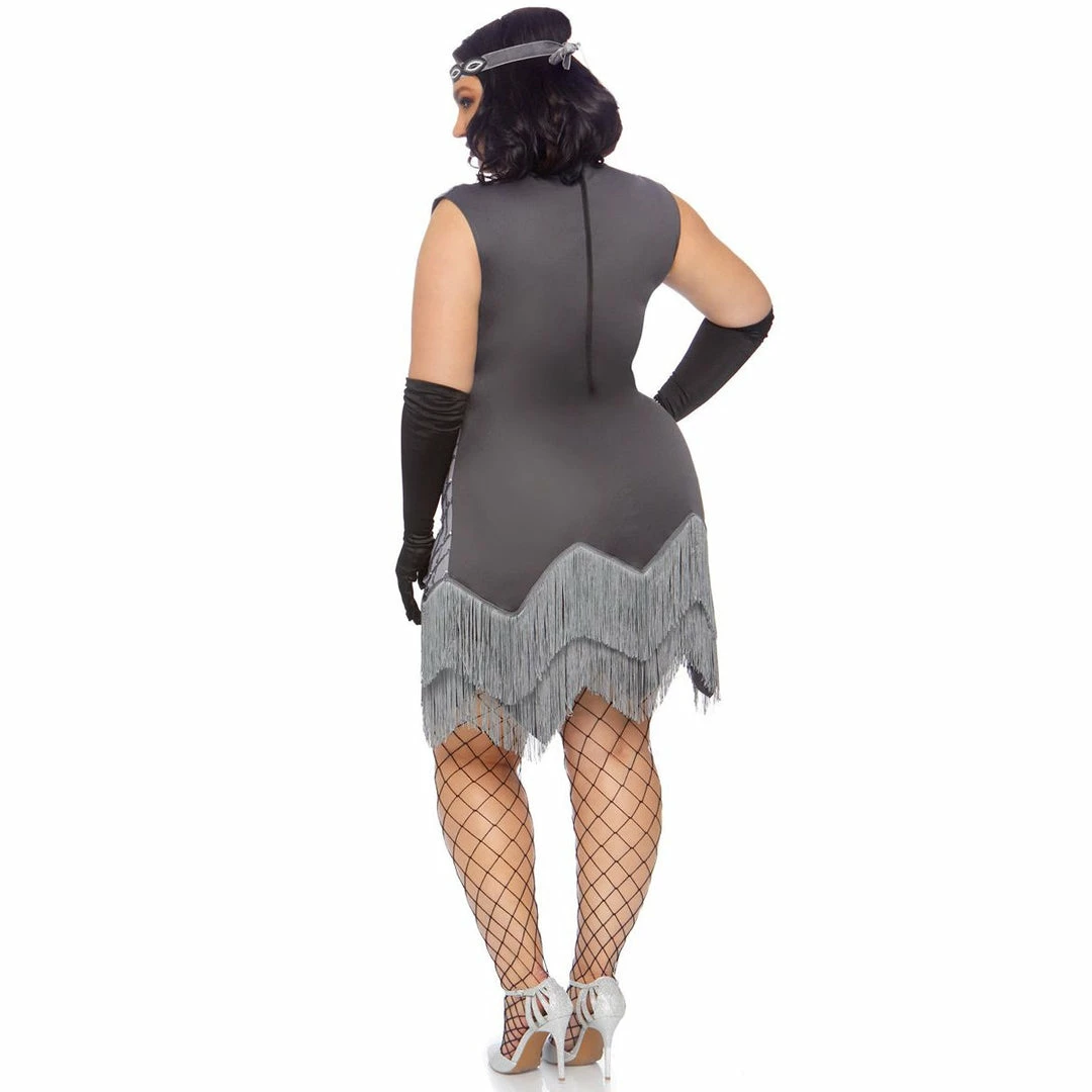 Tomfoolery Roaring Roxy Flapper Plus Ladies Costume By Leg Avenue Ladiesc 4 Tomfoolery Roaring Roxy Flapper Plus Ladies Costume By Leg Avenue Ladiesc