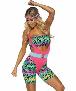 Tomfoolery Ladiesc 80s Cardio Cutie Ladies Costume