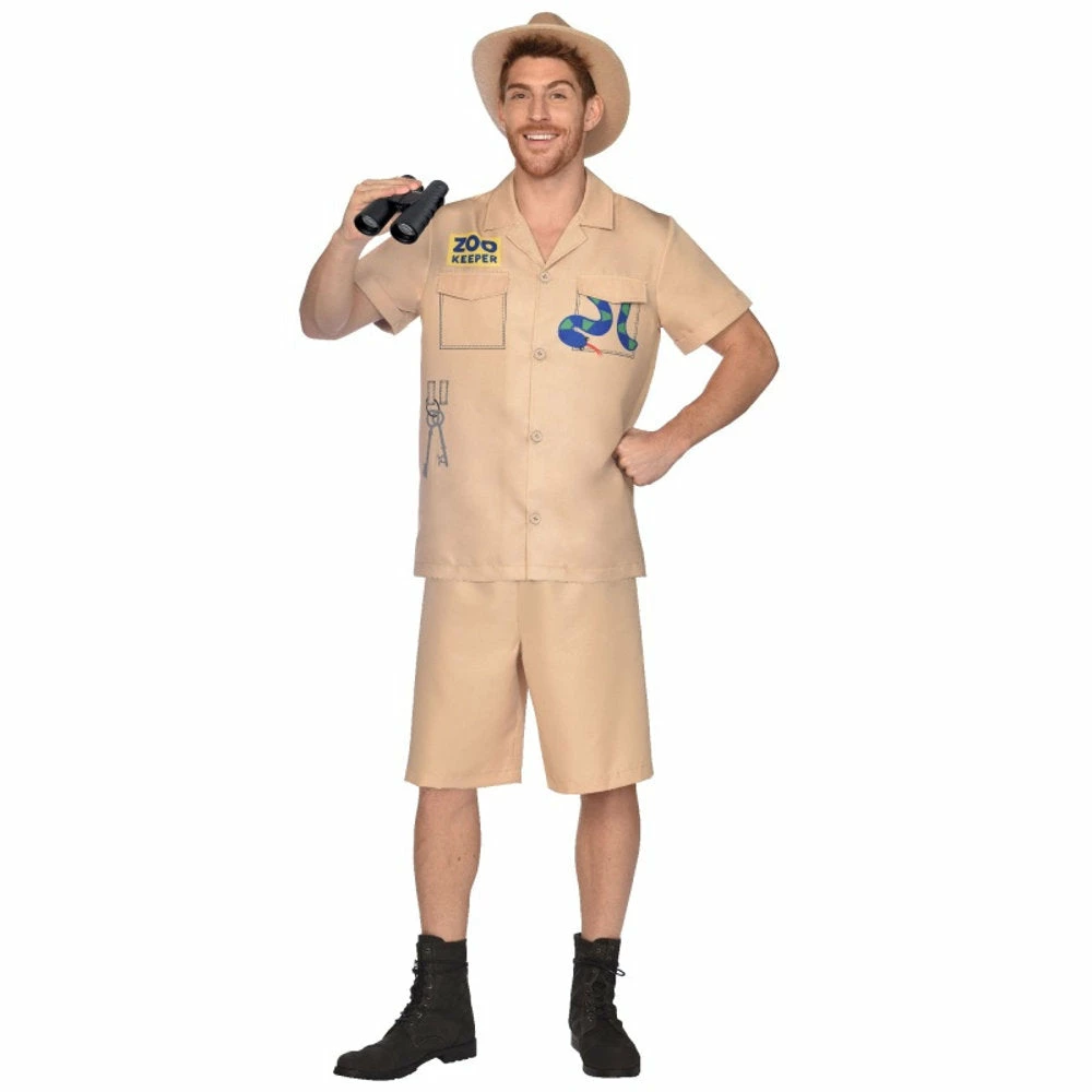Amscan Mensc Zoo Keeper Men's Costume 3 Amscan Mensc Zoo Keeper Men's Costume