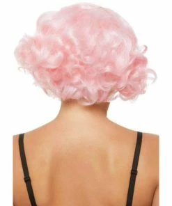Tomfoolery 1920's Pastel Pink Curly Bob Wig