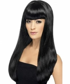 Smiffys Black Long Straight Babelicious Wig