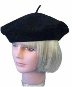 Carnival Products Beret Black Wool Accessoriesc