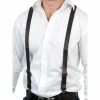 Tomfoolery Suspenders & Ties Braces Leather Look - Brown