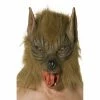 Smiffys Wolf Mask - Brown Overhead With Fur Fairytales & Storybook