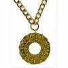 Swedia's Gold Medallion Necklace Accessoriesc