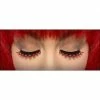 Carnival Products Eyelashes - Black & Red With Crystals Makeup