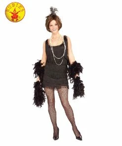 Rubie's Deerfield Ladiesc Chicago Flapper Costume In Black