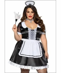 Tomfoolery Ladiesc Classic French Maid Ladies Plus Costume