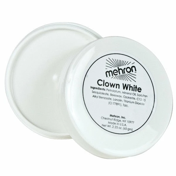 Tomfoolery Accessoriesc Mehron-Clown White 65g 3 Tomfoolery Accessoriesc Mehron-Clown White 65g
