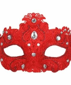 Tomfoolery Crystal Lace Eye Mask - Asst Colors