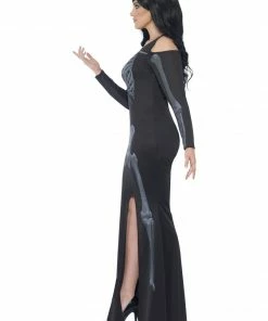 Smiffys Ladiesc Curves Skeleton Plus Costume - Ladies