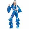 Smiffys 70s Dancing Dream Costume - Blue Ladiesc