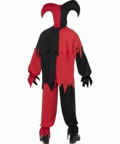 Smiffys Mensc Dark Jester Men's Halloween Costume