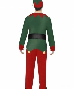 Smiffys Deluxe Christmas Elf Costume - Mens Christmas & New Year