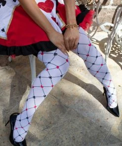 Tomfoolery Diamond Card Suit Thigh Highs Hosiery 7 Tomfoolery Diamond Card Suit Thigh Highs Hosiery