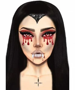 Tomfoolery Vampire Rhinestone Stick-On Facial Jewels
