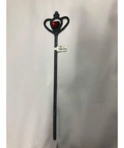 Forum Novelties Accessoriesc Black Glitter Red Heart Wand
