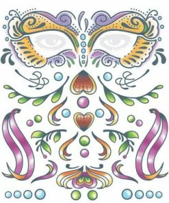 Carnival Products Tinsley FX Full Face Temp Tattoo - Carnivale Tattoos