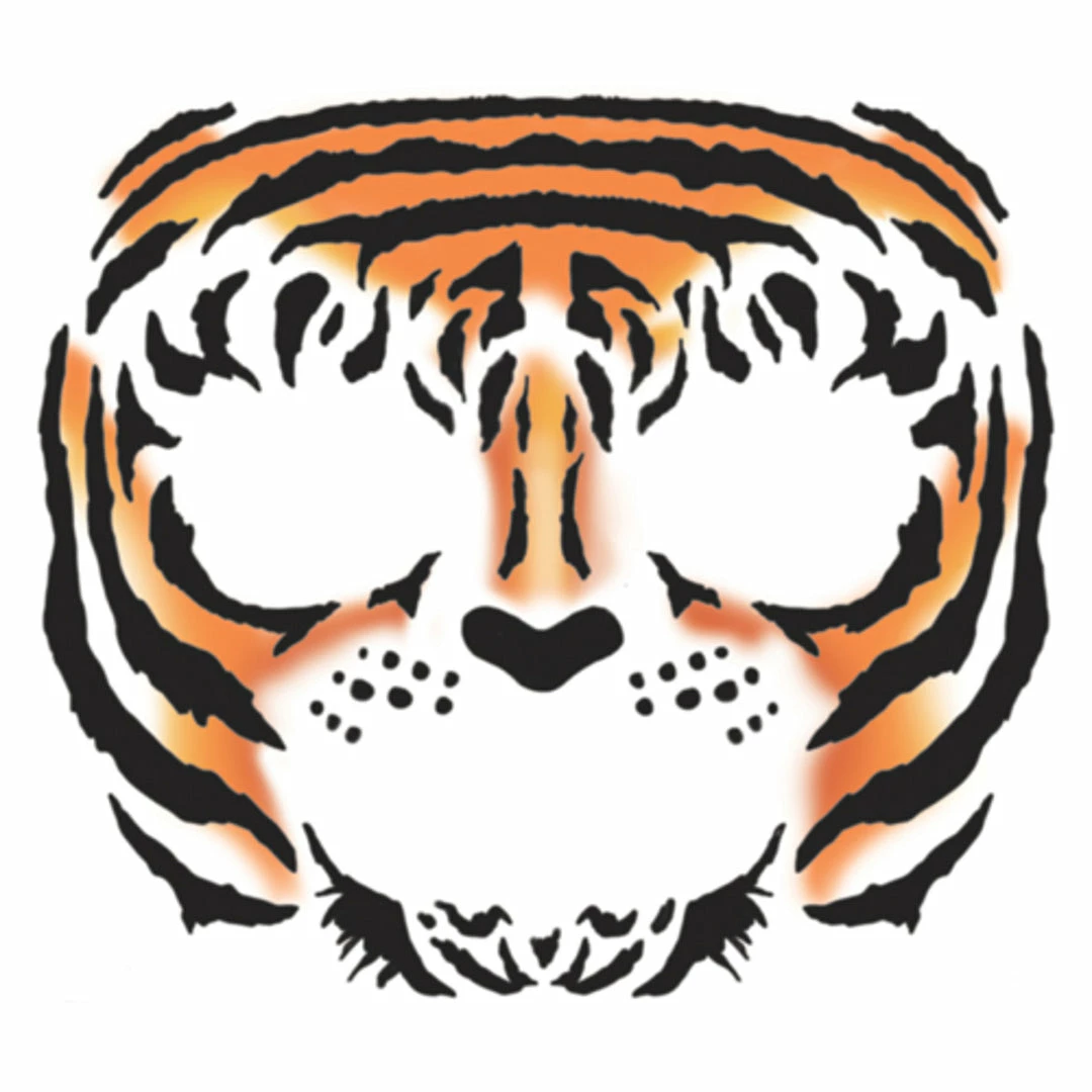 Carnival Products Tiger Face Tattoos - Tinsley FX Temporary Tattoo 4 Carnival Products Tiger Face Tattoos - Tinsley FX Temporary Tattoo