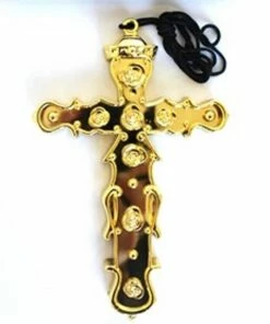 Allen Trading Accessoriesc Latin Cross Necklace - Gold Or Silver