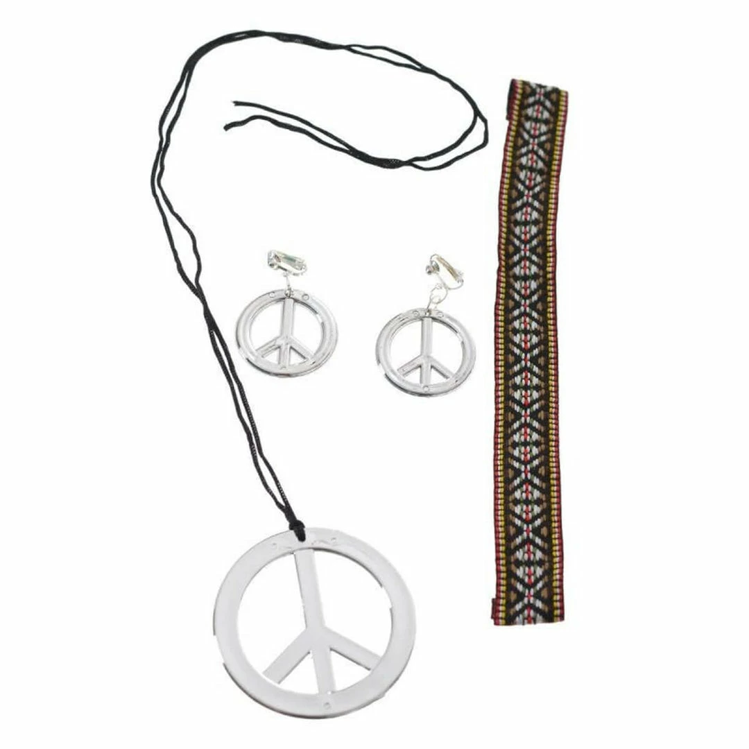 Smiffys Hippie Accessory Set Accessoriesc 3 Smiffys Hippie Accessory Set Accessoriesc