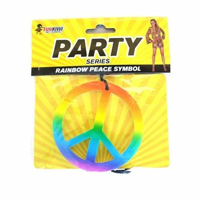 Allen Trading 1960's Rainbow Peace Symbol Medallion 3 Allen Trading 1960's Rainbow Peace Symbol Medallion