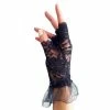Carnival Products 1980's Gloves-Short Lace Fingerless Black