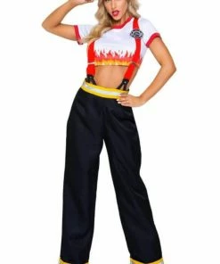 Tomfoolery Ladiesc Five Alarm Firefighter Ladies Costume - Leg Avenue 9 Tomfoolery Ladiesc Five Alarm Firefighter Ladies Costume - Leg Avenue
