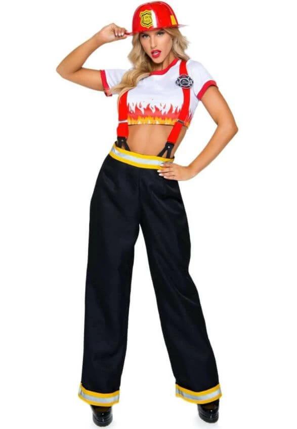Tomfoolery Ladiesc Five Alarm Firefighter Ladies Costume - Leg Avenue 6 Tomfoolery Ladiesc Five Alarm Firefighter Ladies Costume - Leg Avenue