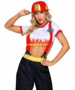 Tomfoolery Ladiesc Five Alarm Firefighter Ladies Costume - Leg Avenue