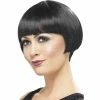 Smiffys 20's Flapper Bob Wig - Black