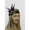 Interalia Group 1920's Flapper Headband Black And Gold