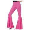 Smiffys Flared Trousers Pink - Ladies