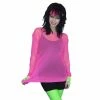 Carnival Products 80s Fishnet Top - Hot Pink Ladiesc 1 Carnival Products 80s Fishnet Top - Hot Pink Ladiesc