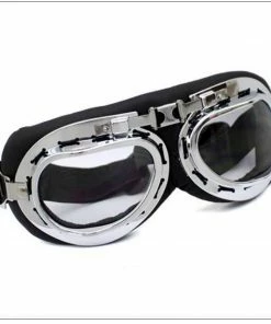 Forum Novelties Steampunk Silver Aviator Goggles Glasses
