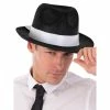 Tomfoolery Gangster Hat Black/White Band