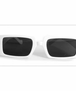 JD Party Glasses Square White Frame