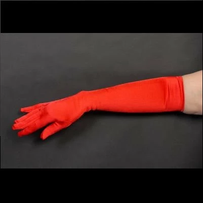 Interalia Group Elbow Length Gloves - Red 1920's 4 Interalia Group Elbow Length Gloves - Red 1920's