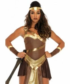 Tomfoolery Golden Gladiator Ladies Costume - Leg Avenue