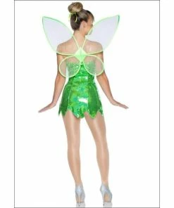 Tomfoolery Green Fairy Dress Set With Wings Ladies Costume