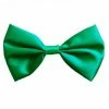 Swedia's Suspenders & Ties Green Satin Bow Tie