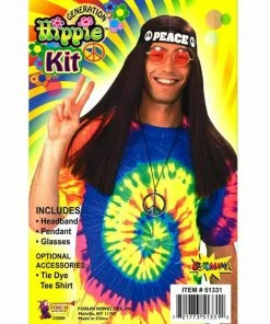 Allen Trading Glasses Mens Hippie Accessory Kit