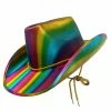 Swedia's Accessoriesc Rainbow Pride Cowboy Hat