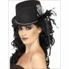 Smiffys Hats & Headwear Halloween Top Hat With Skeleton Hand - Ladies