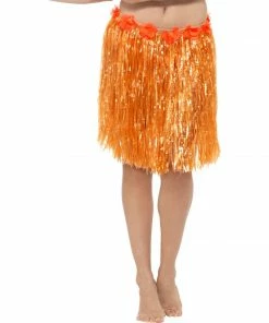 Smiffys Hawaiian Hula Skirt - Orange Ladiesc