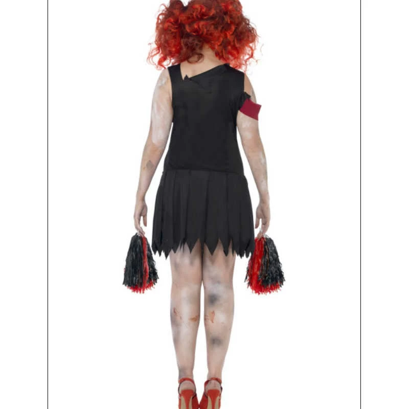 Smiffys High School Horror Zombie Cheerleader Costume Ladiesc 5 Smiffys High School Horror Zombie Cheerleader Costume Ladiesc