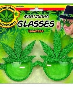 Forum Novelties Hippie Novelty Leaf Glasses